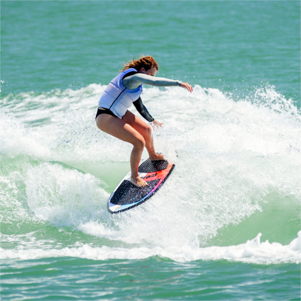 2025 Ronix Skimmer Wakesurf Board R25-WS-SC-S - Skyscape Blue /... Red